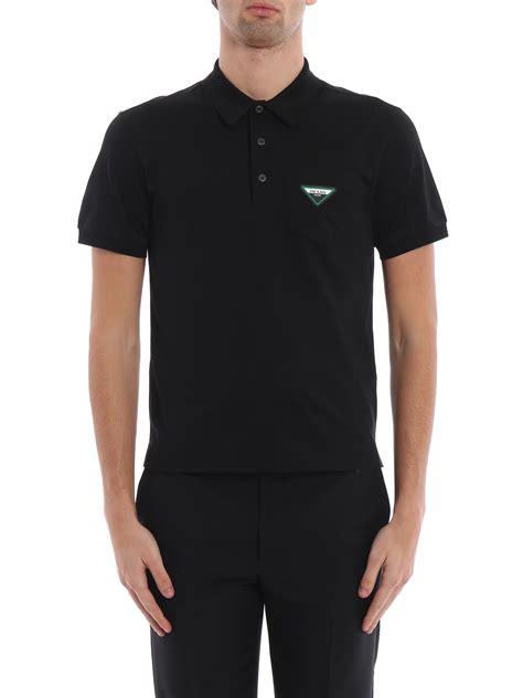 black prada polo|prada polo shirt sale.